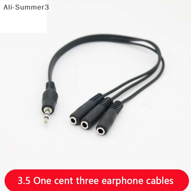 Earphone Splitter Jack - Adaptor Splitter Audio 3.5mm 3 Port