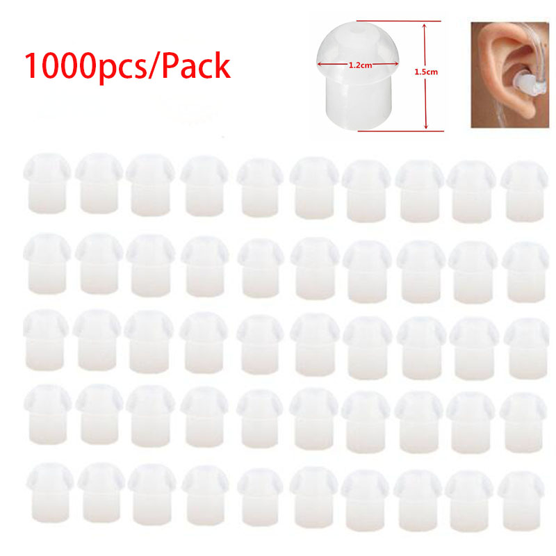 Silicone Ear Tip Replacement - 1000 buah silikon pengganti karet jamur
