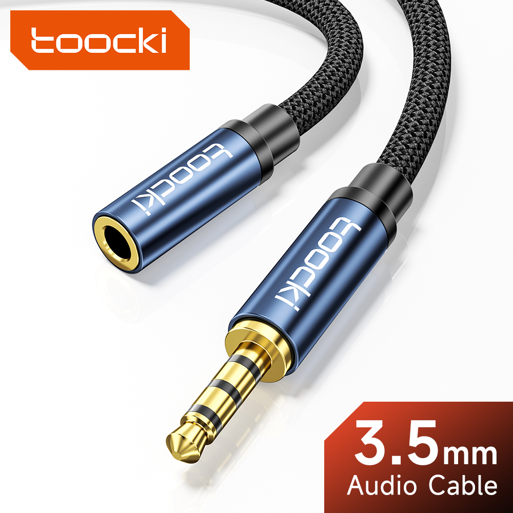 Cable Extension 3.5 - Toocki Mikrofon Dukungan Kabel Aux Jack