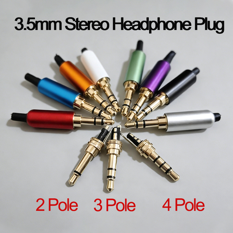 Audiophile Headphone Wired - 1 Buah Konektor Audio 3.5MM 2/3/4