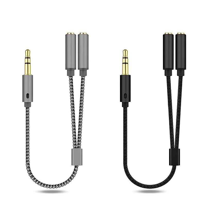 Earphone Splitter Jack - 3.5mm pemisah Audio Y Jack 1