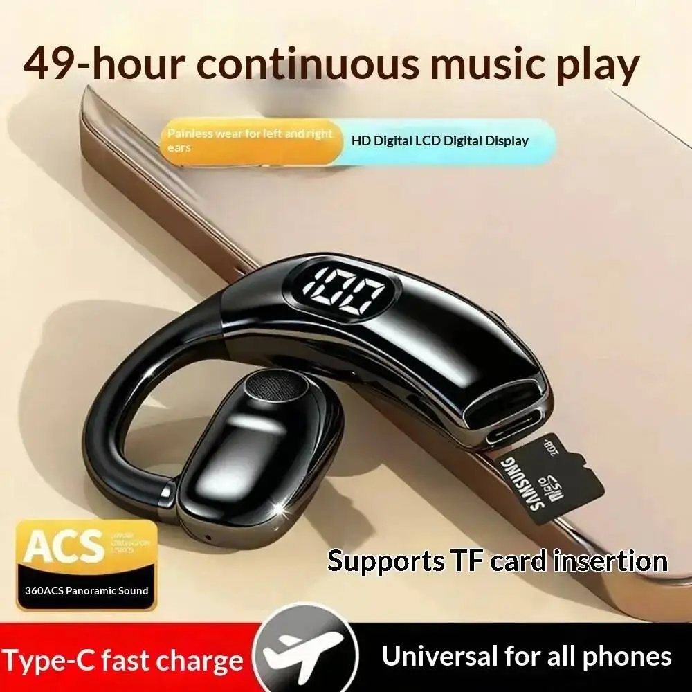 Bluetooth Headset On Ear - Headphone Bluetooth Nirkabel Dengan Mikrofon, Mendukung