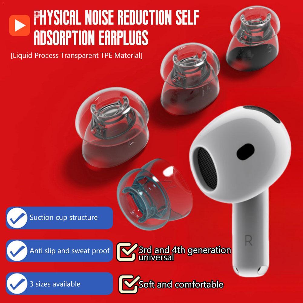 Silicone Ear Tip Replacement - Penutup Earphone peredam kebisingan fisik untuk