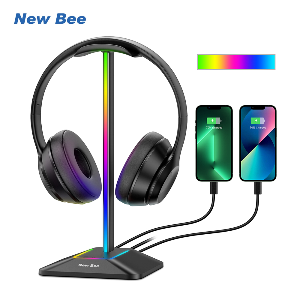 Bee Z8 RGB headphone pemegang  - Headphone Stand Desk ulasan dan harga