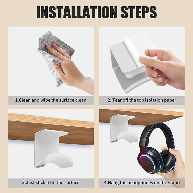 Penyangga Headphone Universal, - Headphone Stand Desk ulasan dan harga