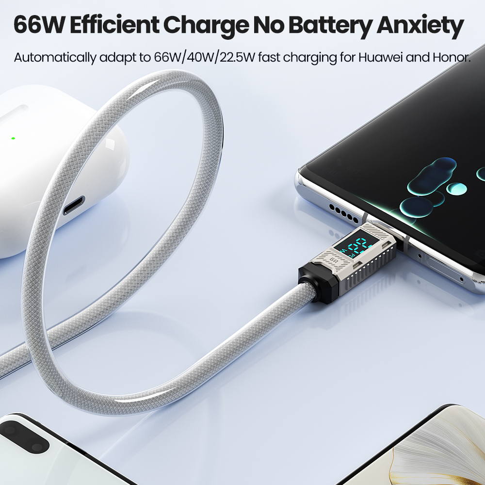 Kabel USB C Toocki PD 66W 6A K - Usb C Earphone ulasan dan harga