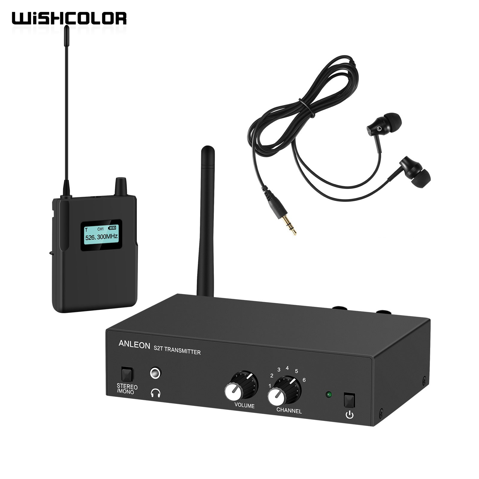 Wishcolor ANLEON S2 526-535MHz - In Ear Monitor Iem ulasan dan harga