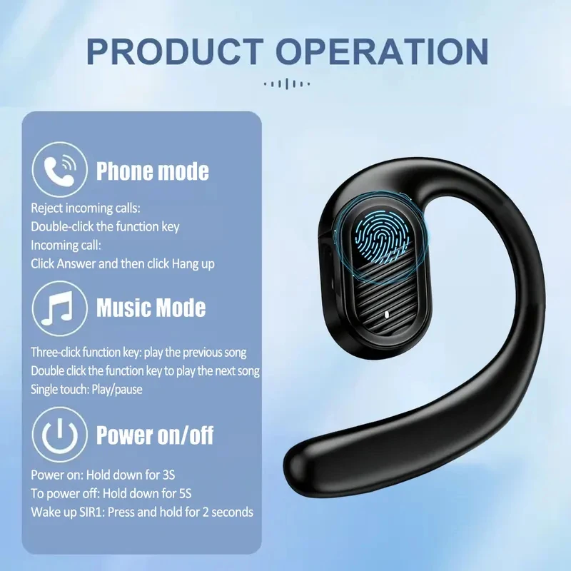 Earphone Nirkabel Bluetooth 5. - Bluetooth Headset On Ear ulasan dan harga