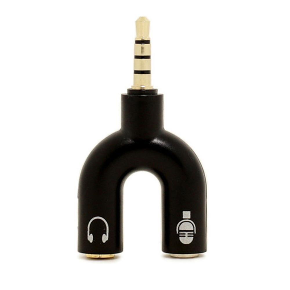 1 Buah Adaptor Tipe U Ganda 3. - Earphone Splitter Jack ulasan dan harga