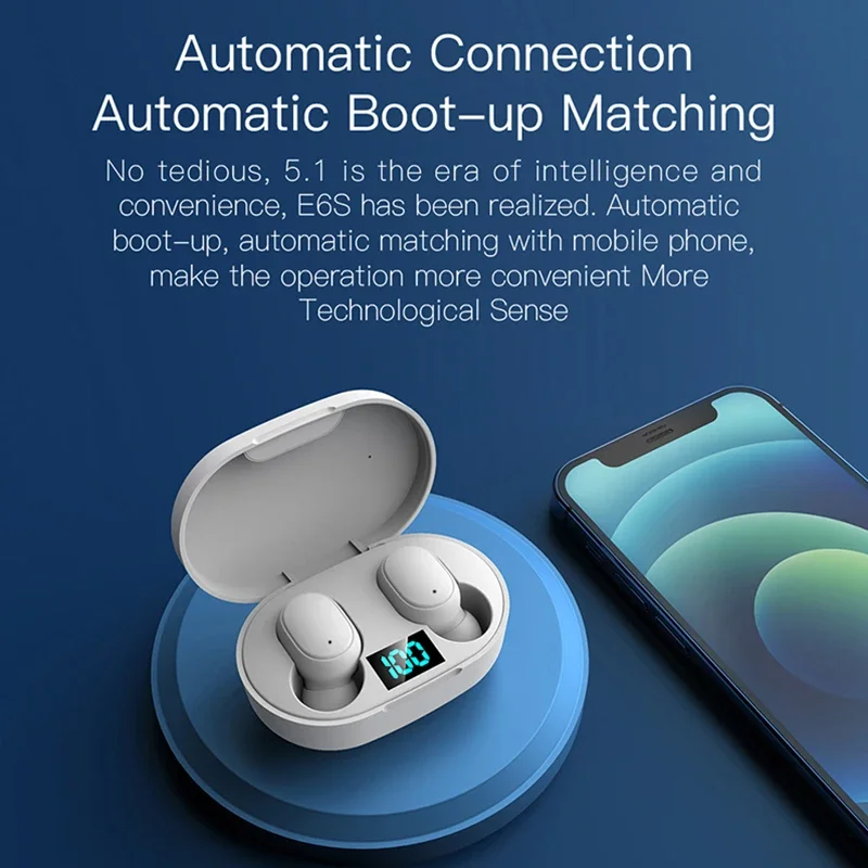 2026Earphone Bluetooth TWS E6S - Bluetooth Headset On Ear ulasan dan harga