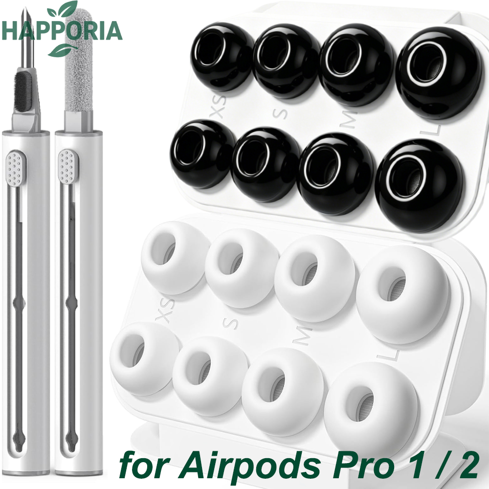 HAPPORIA Ujung Earbud Silikon  - Silicone Ear Tip Replacement ulasan dan harga