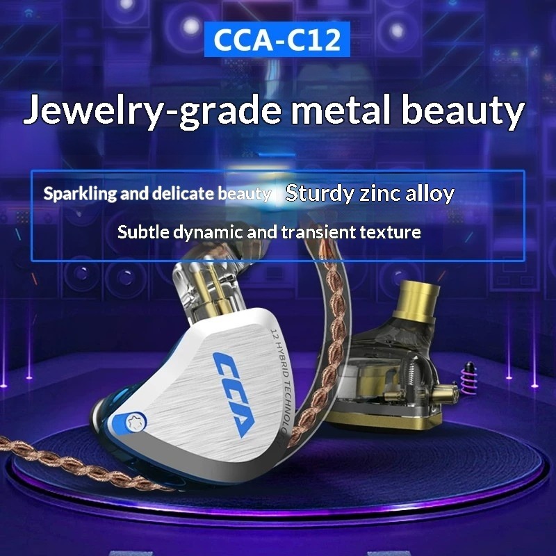 CCA C12 Earphone Hi-Fi Audioph - Audiophile Headphone Wired ulasan dan harga
