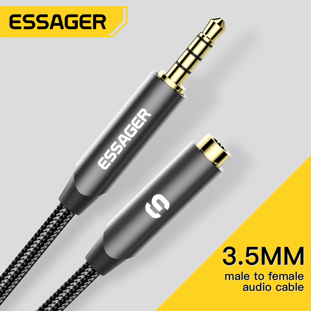 ESSAGER kabel ekstensi Headpho - Earphone Splitter Jack ulasan dan harga