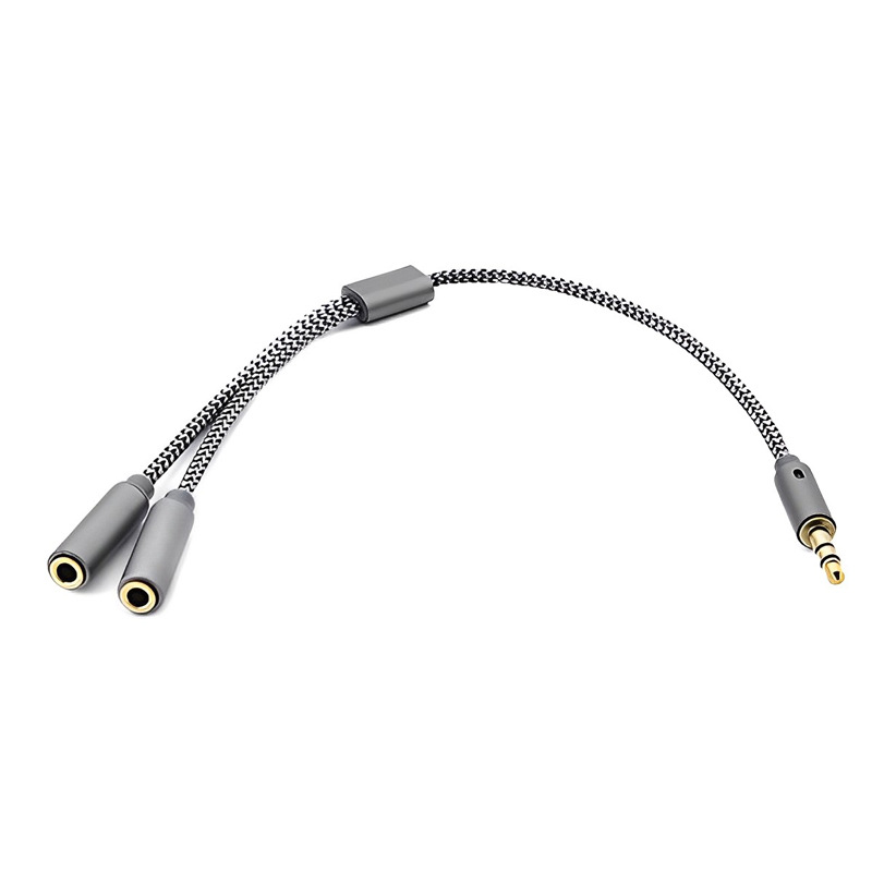 3.5mm pemisah Audio Y Jack 1 M - Earphone Splitter Jack ulasan dan harga