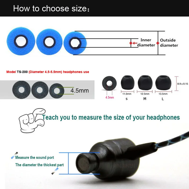 10 Pasang Bantalan Telinga Bus - Earphone Foam Tip ulasan dan harga